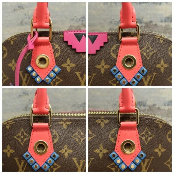 100% Authentic Louis Vuittion Alma Brown Monogram leather Tote 1579-08424 - Picture 8 of 12